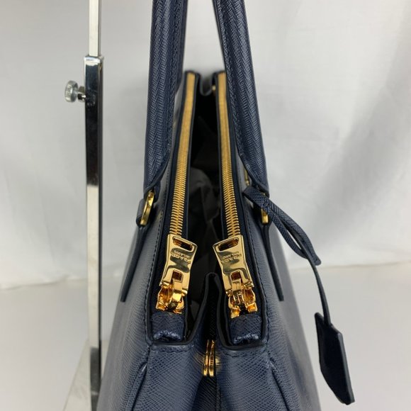 New Prada Galleria Lux Baltico Double Zip Tote - Picture 7 of 9